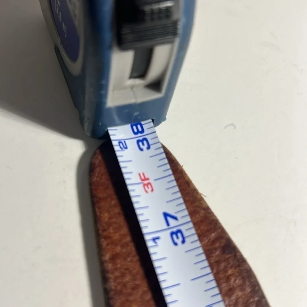 American Eagle leather belt size M solid brass vintage Y2K western